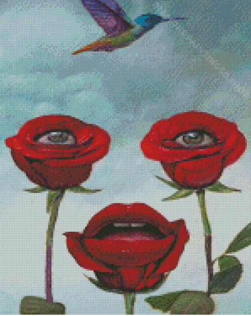 Flowers Eyes Art Diamond Paintings