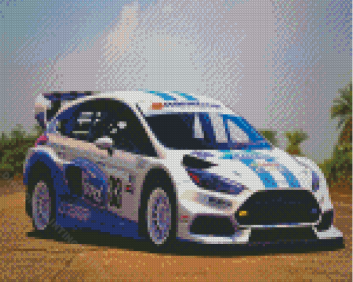 Ford RS Racing Car Diamond Paintings