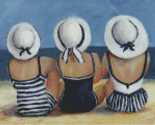 Girls On The Beach Diamond Paintings