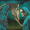 Gothic Skeleton And Horse Diamond Paintings