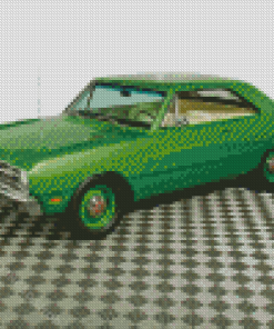 Green 69 Dodge Dart Car Diamond Paintings