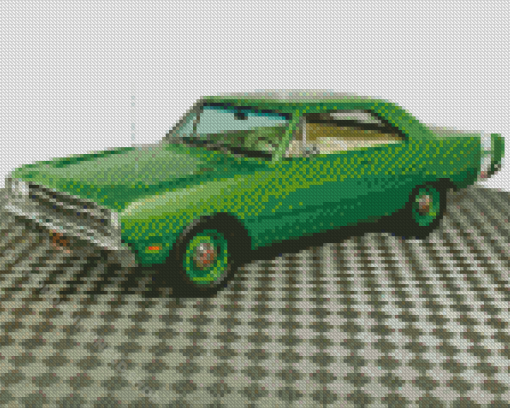 Green 69 Dodge Dart Car Diamond Paintings