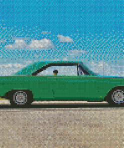 Green 69 Dodge Dart Diamond Paintings