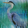 Grey Heron Bird Diamond Paintings