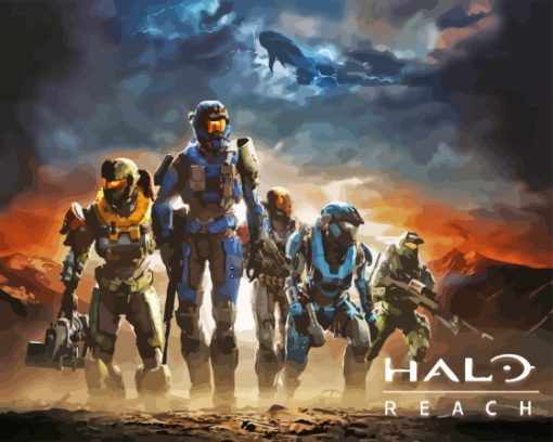 Halo Reach Game Poster Diamond Painting