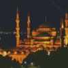 Istanbul Night Mosque Diamond Paintings