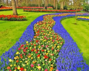 Keukenhof Botanical Garden Diamond Painting