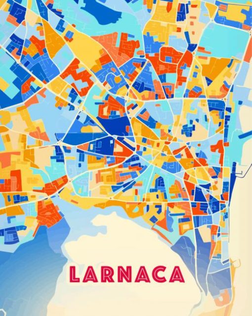 Larnaca Cyprus Poster Art Diamond Painting