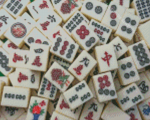 Mahjong Game Diamond Paintings