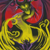 Maleficent And The Dragon Art Diamond Paintings