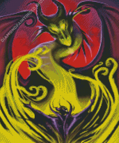 Maleficent And The Dragon Art Diamond Paintings