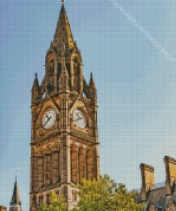 Manchester Town Hall In England Diamond Paintings