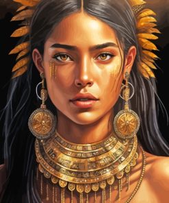 Native American Indian Girl Diamond Painting