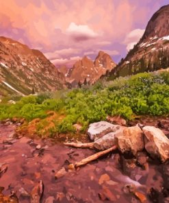 North Cascade Canyon Diamond Painting