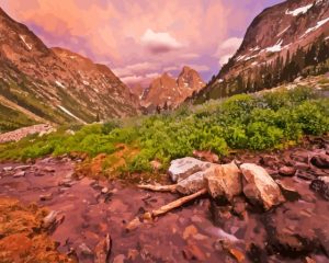 North Cascade Canyon Diamond Painting