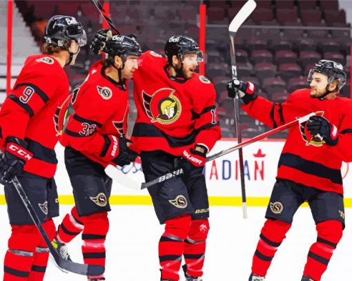 Ottawa Senators Ice Hockey Players Diamond Painting