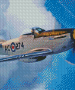 P51 Mustang Diamond Paintings