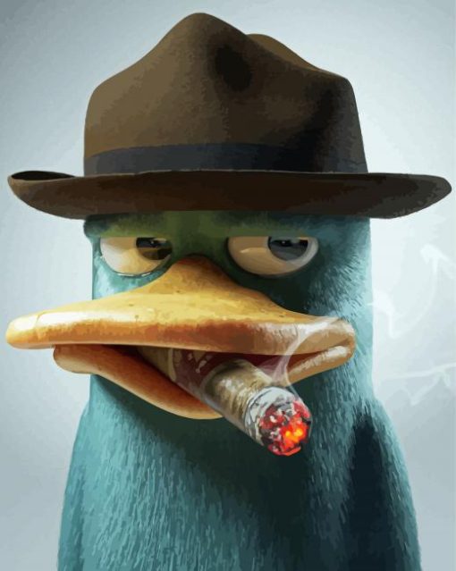 Perry The Platypus Smoking Diamond Painting