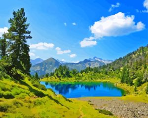 Pyrenees Nature Diamond Painting