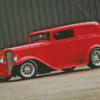 Red 1932 Ford Car Diamond Paintings