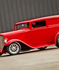 Red 1932 Ford Car Diamond Painting
