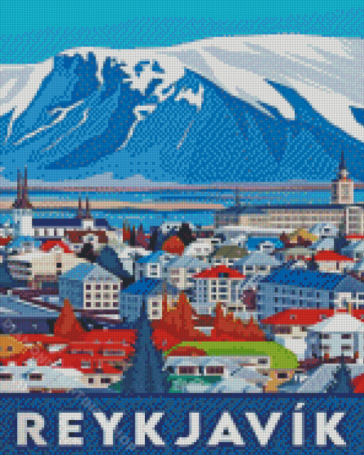 Reykjavik Poster Diamond Paintings