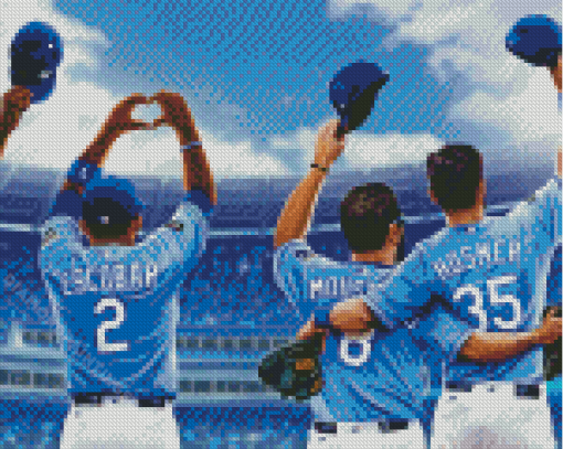 Royals Baseball Diamond Paintings