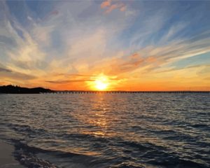 Rye Beach Sunrise Diamond Painting