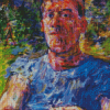 Self Portrait Of A Degenerate Artist By Oskar Kokoschka Diamond Paintings