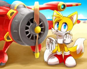 Sonic The Hedgehog Tails Character Diamond Painting