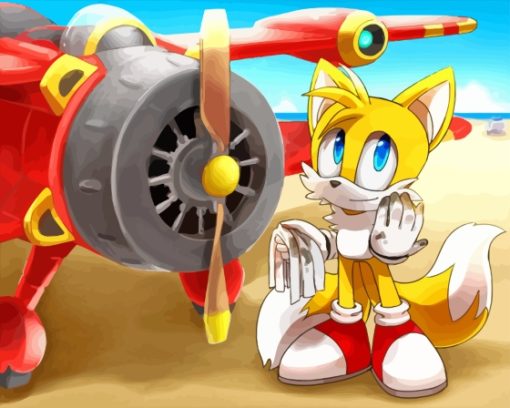 Sonic The Hedgehog Tails Character Diamond Painting