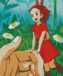 Studio Ghibli Arrietty Ett Clock Diamond Paintings