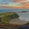 Sunset Worms Head Diamond Paintings