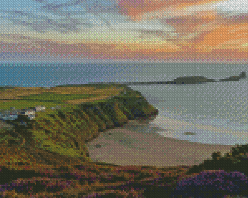 Sunset Worms Head Diamond Paintings