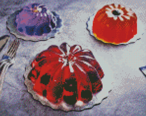 Sweet Jelly Desserts Diamond Paintings