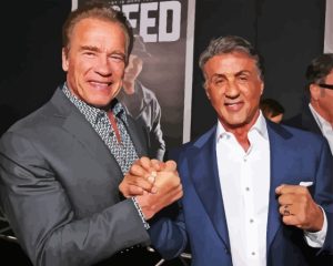 Sylvester Stallone And Arnold Schwarzenegger Diamond Painting