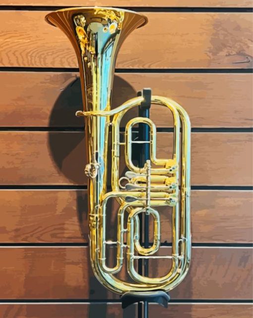 Tenor Horn Music Instrument Diamond Painting