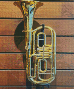 Tenor Horn Music Instrument Diamond Paintings