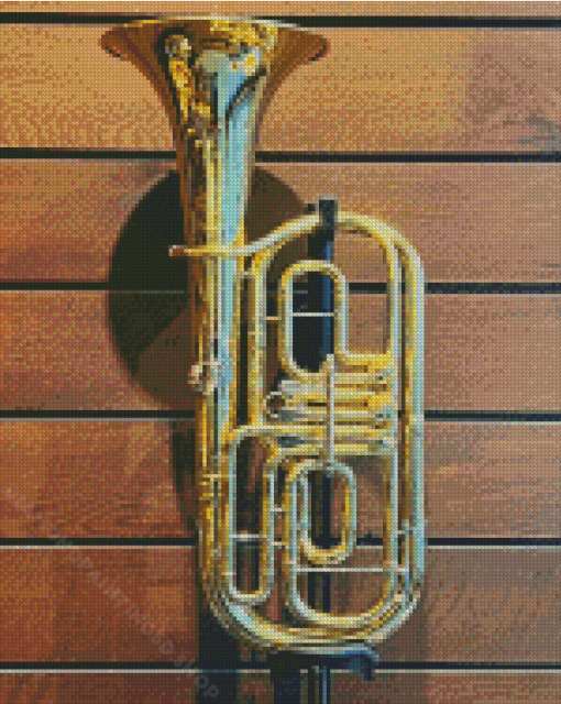 Tenor Horn Music Instrument Diamond Paintings