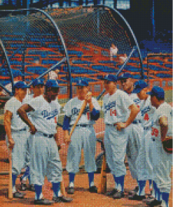 The Brooklyn Dodgers Baseball Players Diamond Paintings