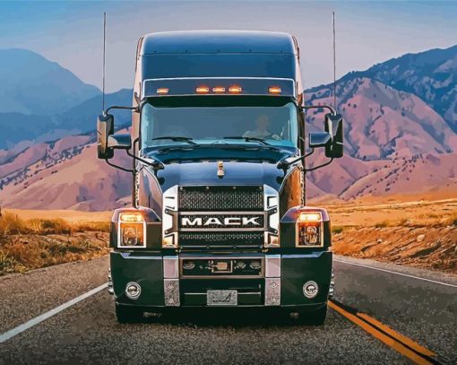 The Mack Truck Diamond Painting