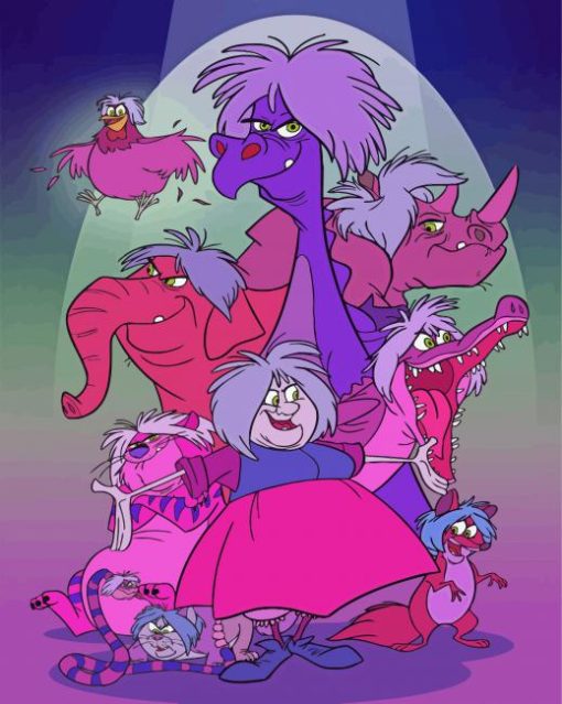 The Sword In Stone Madam Mim Diamond Painting