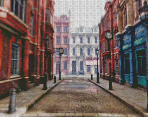 UK Victorian Street Diamond Paintings