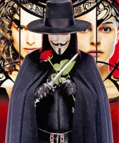 V For Vendetta Natalie Portman Evey Hammond Diamond Painting