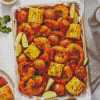 Vietnamese Cajun Shrimp Seafood Boil Diamond Paintings