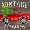 Vintage Christmas Ford Truck Diamond Painting