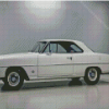 White Chevrolet Nova Car Diamond Paintings