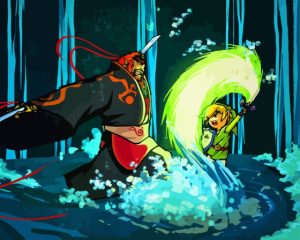 Wind Waker Warrior Diamond Painting