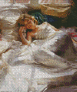 Woman On Bed Art Diamond Paintings