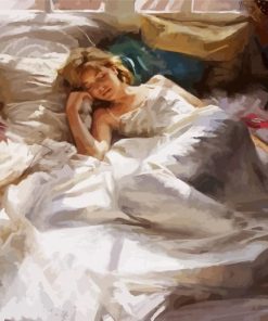 Woman On Bed Art Diamond Painting